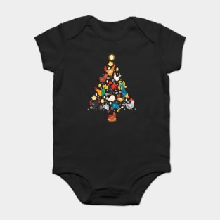 Funny Farm Christmas Men Kids Women Chicken Ugly Christmas Baby Bodysuit